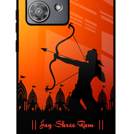 Lord Ram - 4 Moto Edge 40 Neo Glass Case Back Cover by Casekaro