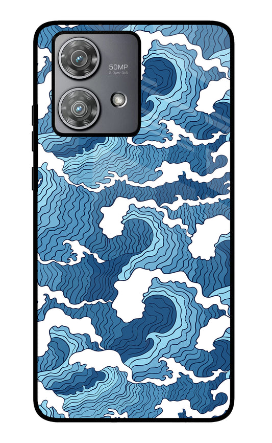 Blue Waves Moto Edge 40 Neo Glass Case