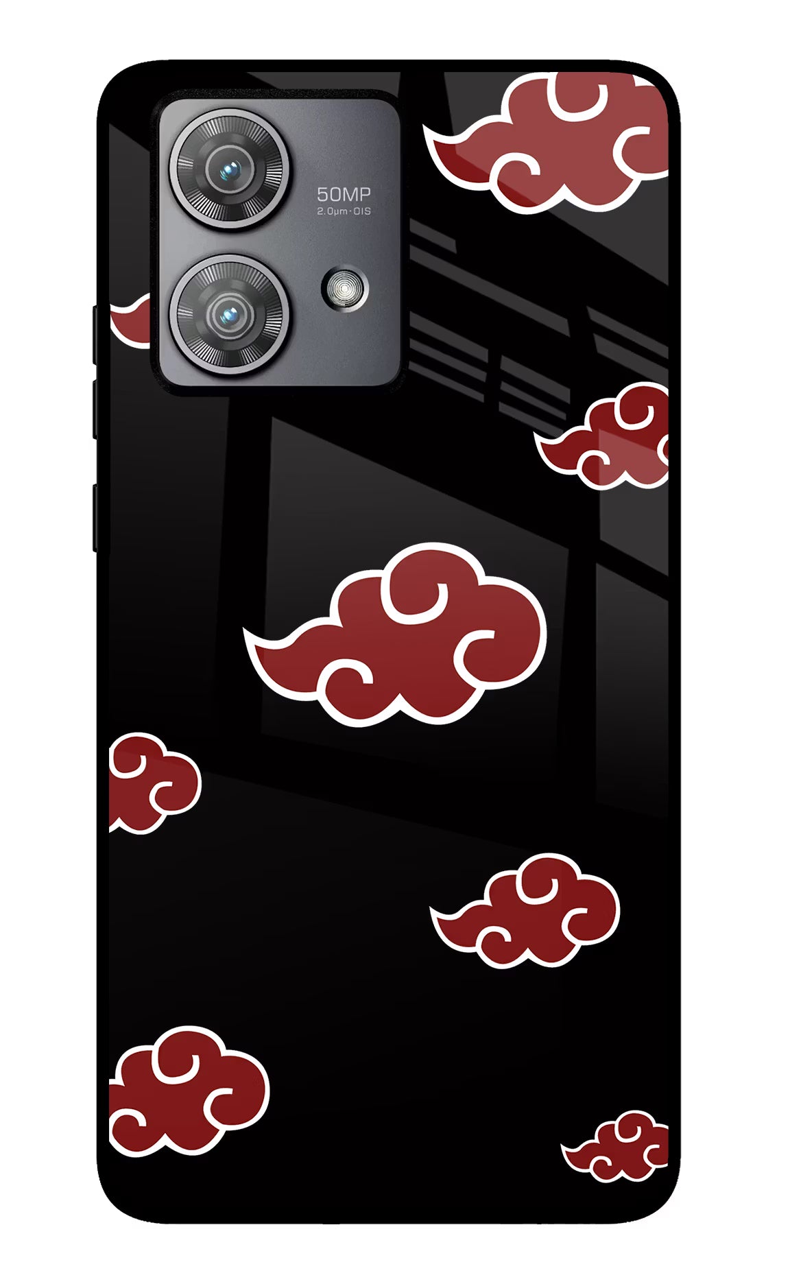 Akatsuki Moto Edge 40 Neo Glass Case Back Cover by Casekaro