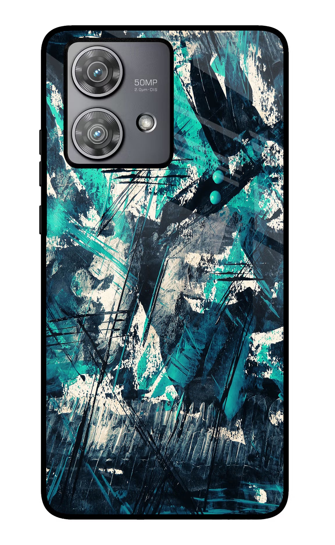 Artwork Moto Edge 40 Neo Glass Case Back Cover by Casekaro