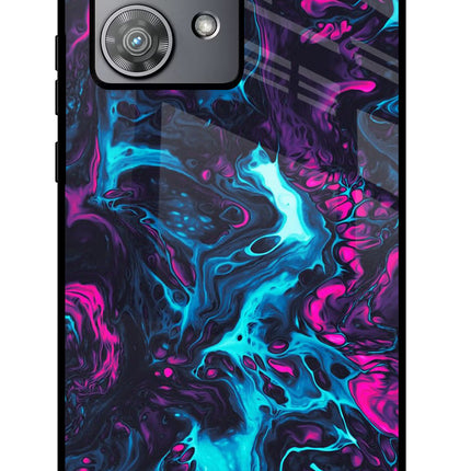 Abstract Moto Edge 40 Neo Glass Case Back Cover by Casekaro