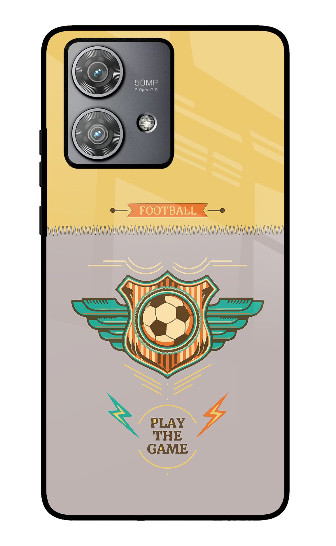 Football Moto Edge 40 Neo Glass Case