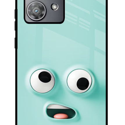 Funny Cartoon Moto Edge 40 Neo Glass Case Back Cover by Casekaro
