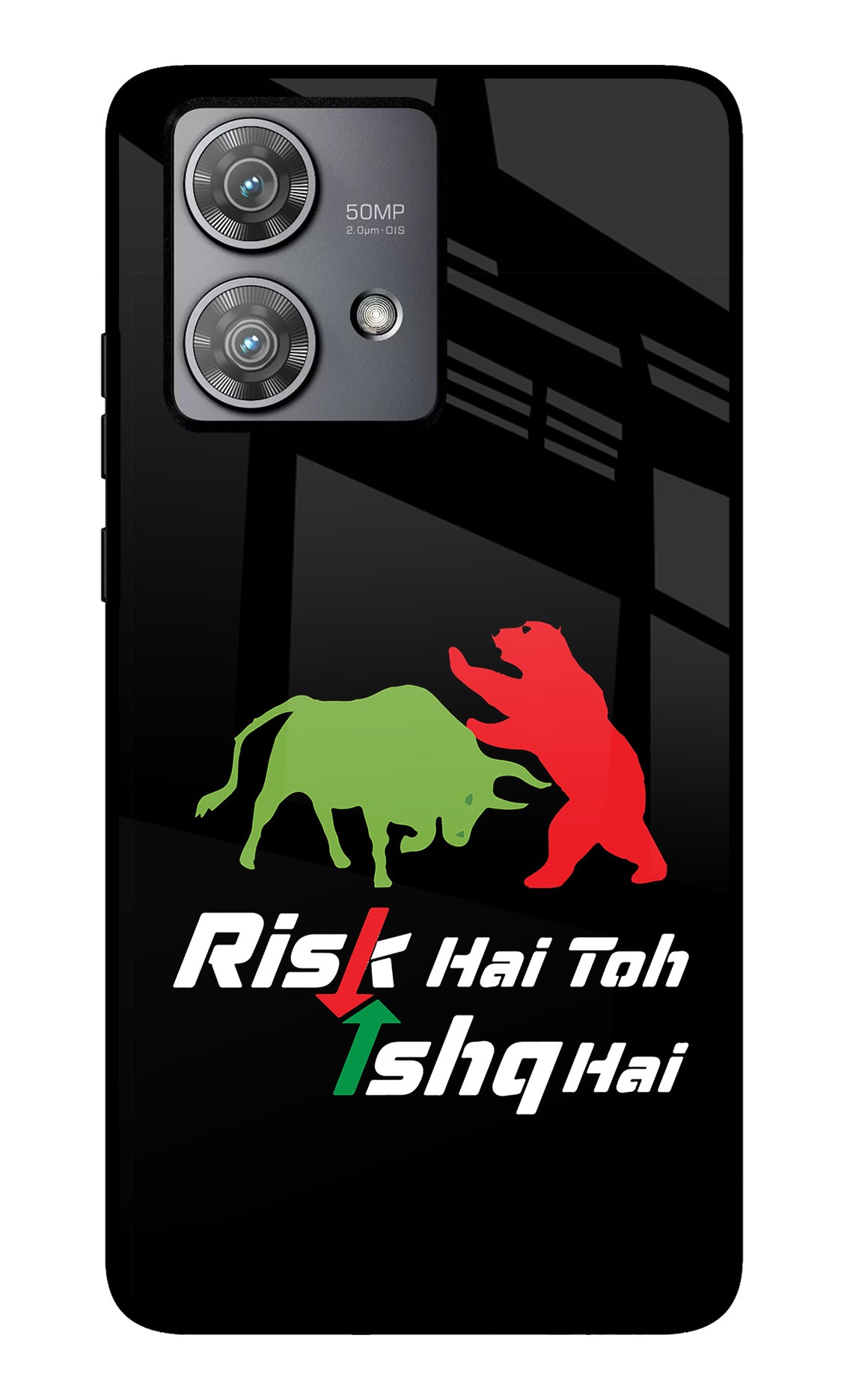 Risk Hai Toh Ishq Hai Moto Edge 40 Neo Glass Case