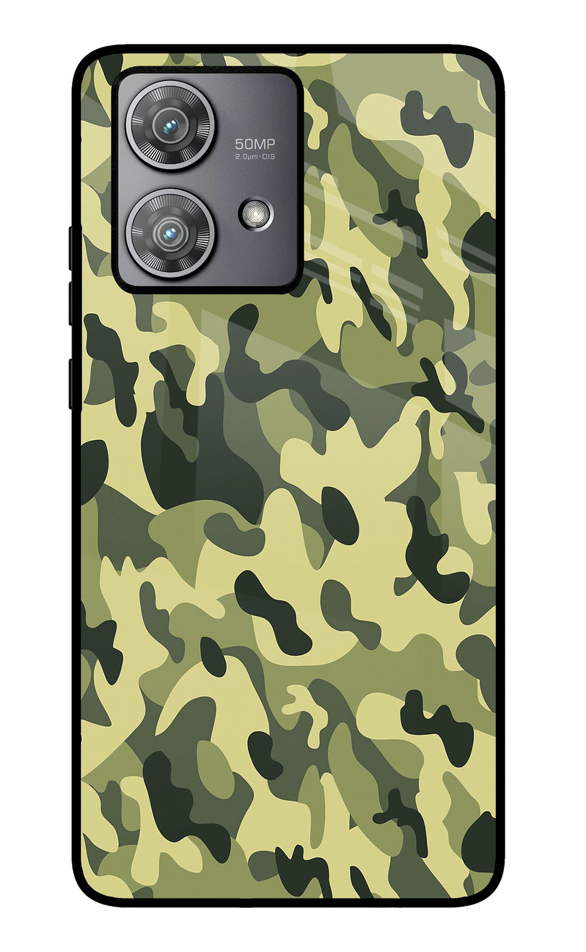 Camouflage Moto Edge 40 Neo Glass Case