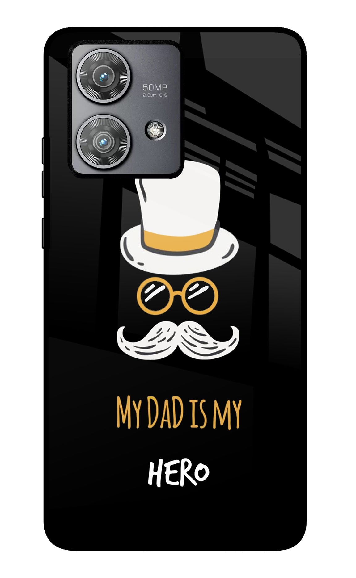 My Dad Is My Hero Moto Edge 40 Neo Glass Case