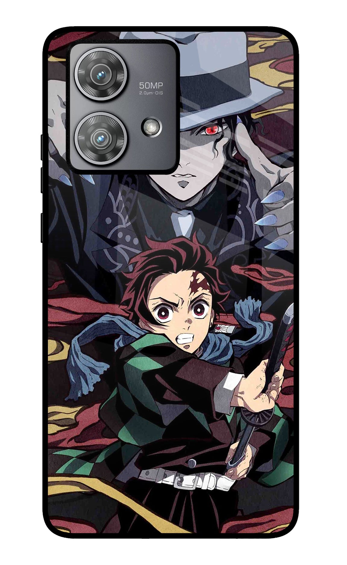 Demon Slayer Moto Edge 40 Neo Glass Case