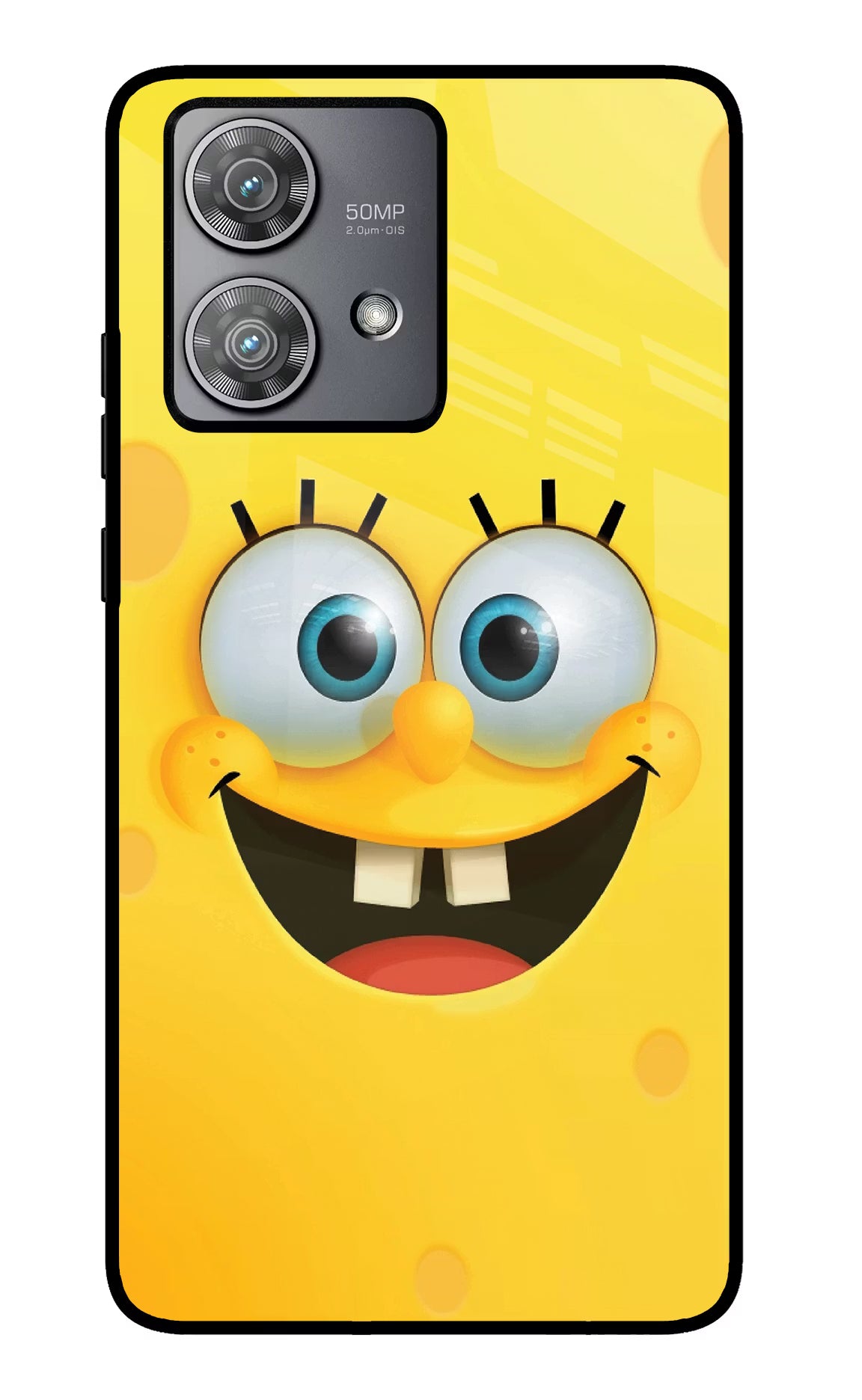 Sponge 1 Moto Edge 40 Neo Glass Case Back Cover by Casekaro