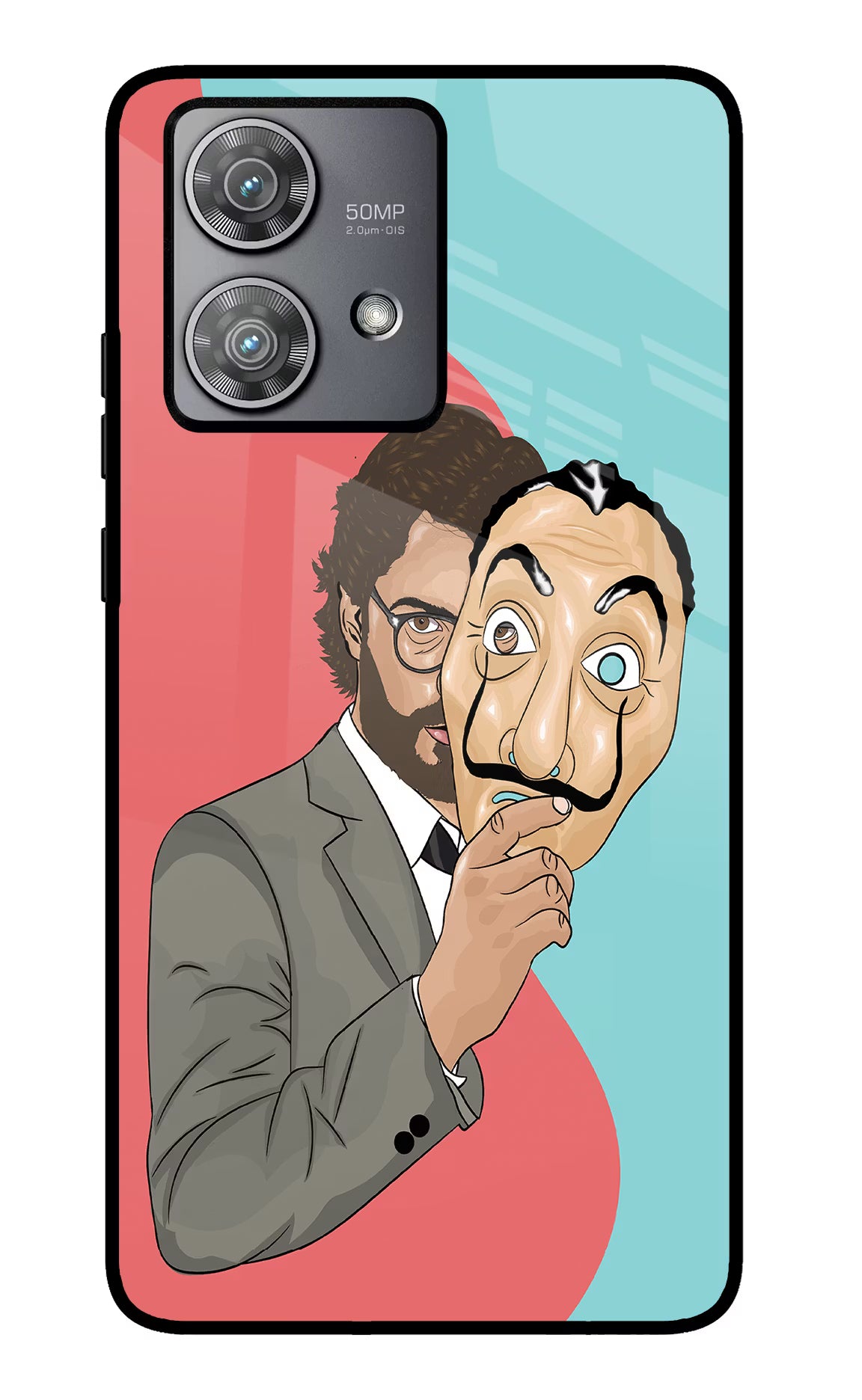 Professor Moto Edge 40 Neo Glass Case Back Cover by Casekaro