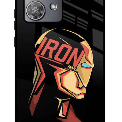 IronMan Moto Edge 40 Neo Glass Case Back Cover by Casekaro