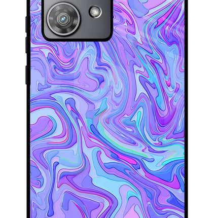 Glitter Moto Edge 40 Neo Glass Case Back Cover by Casekaro
