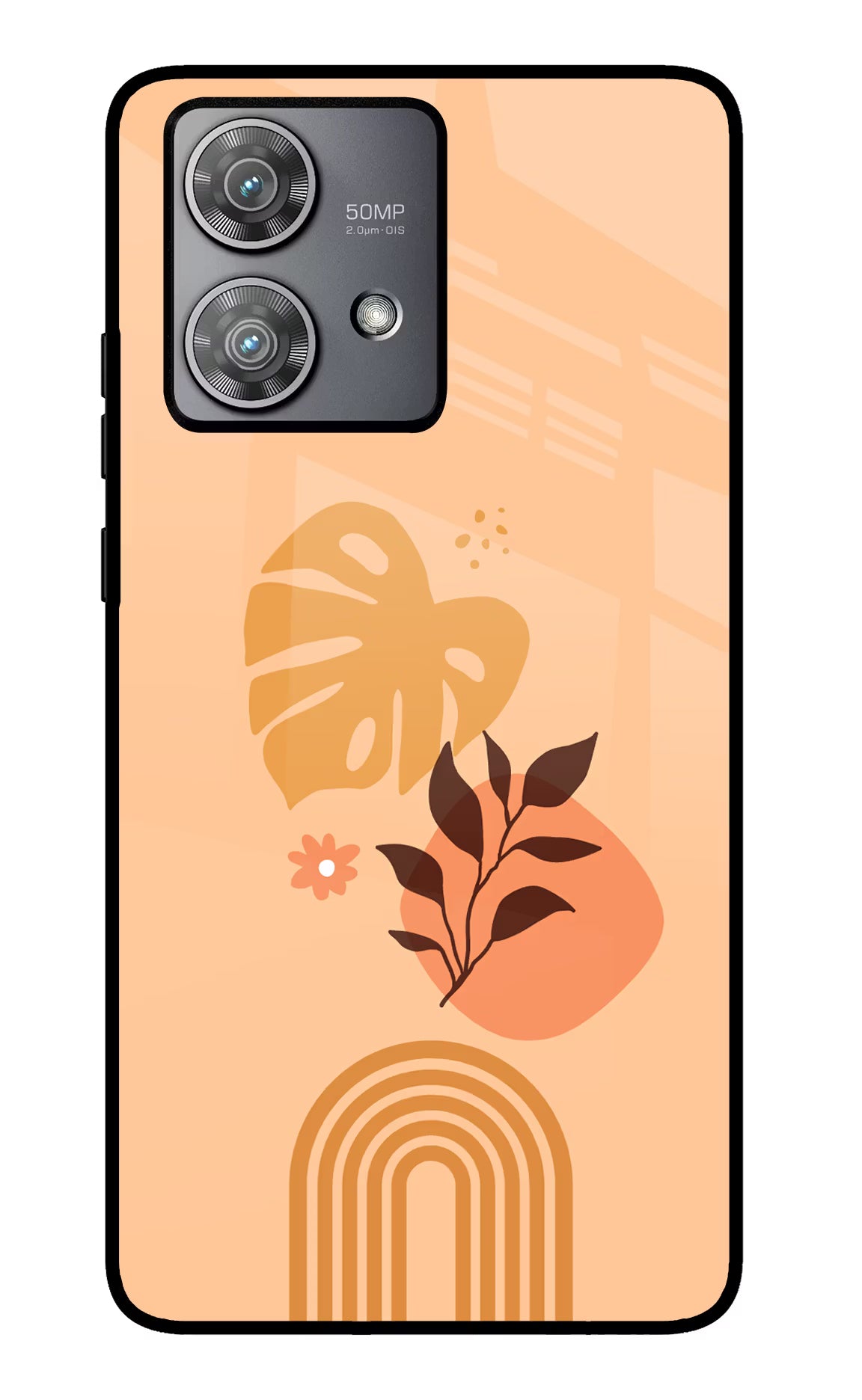 Bohemian Art Moto Edge 40 Neo Glass Case Back Cover by Casekaro