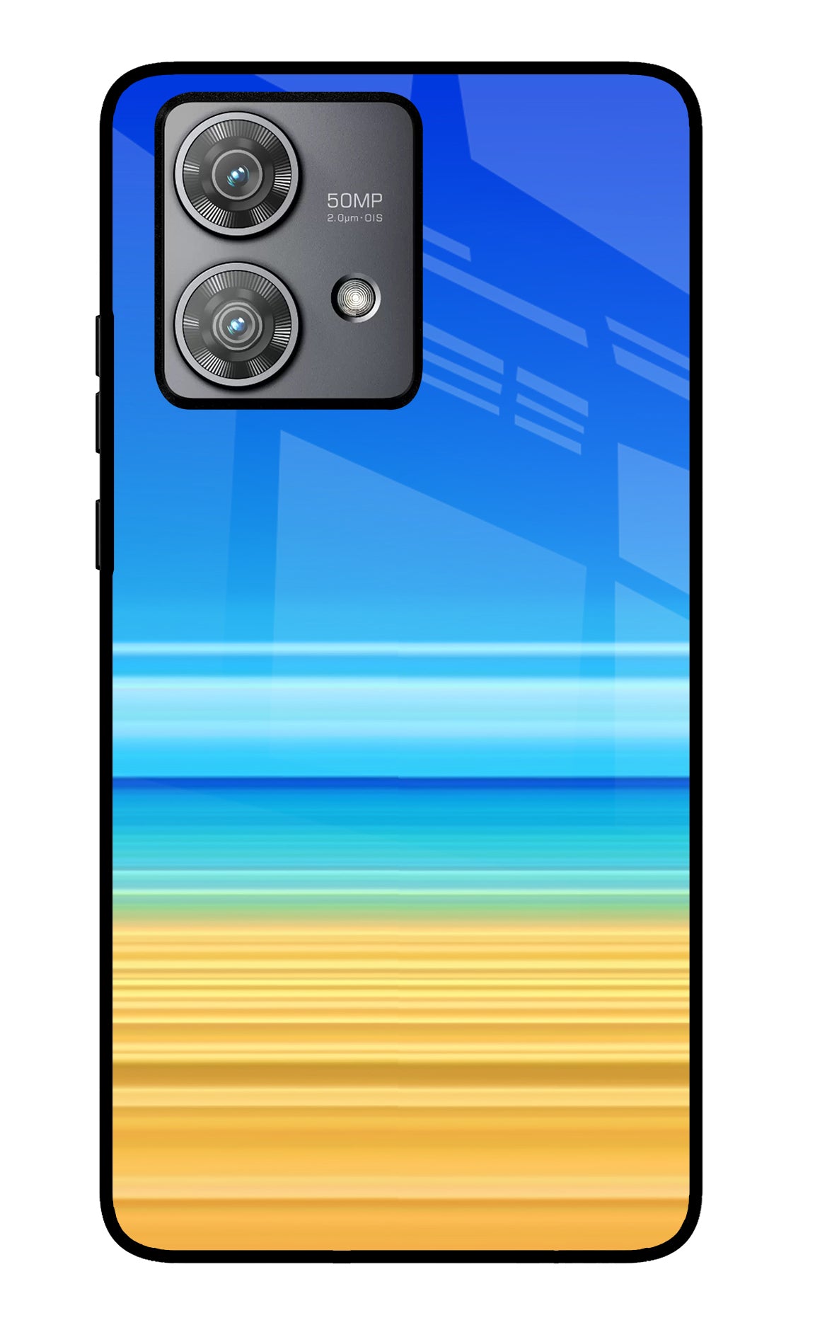 Beach Art Moto Edge 40 Neo Glass Case