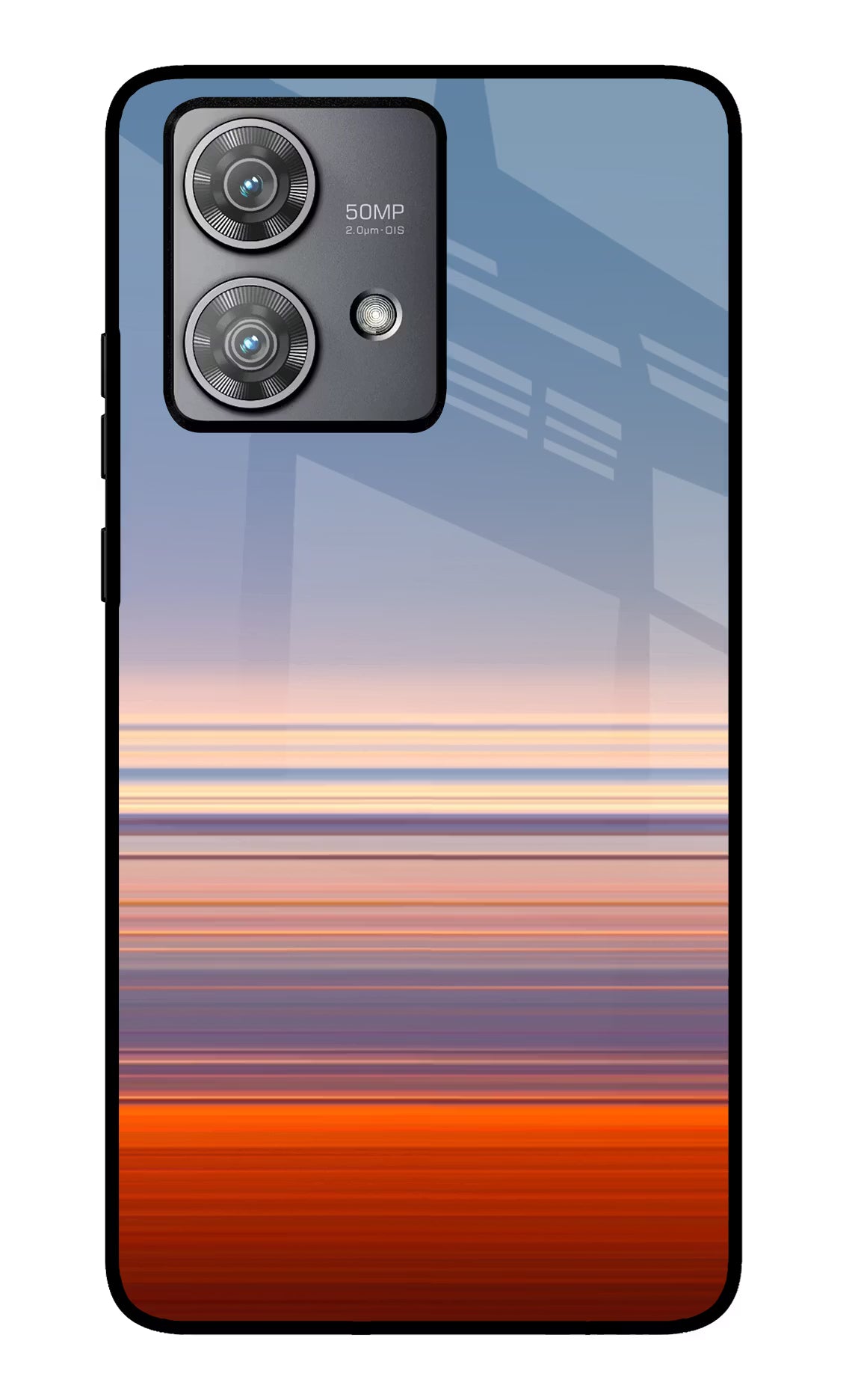 Morning Colors Moto Edge 40 Neo Glass Case Back Cover by Casekaro