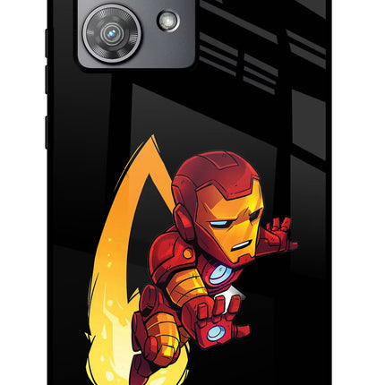 IronMan Moto Edge 40 Neo Glass Case Back Cover by Casekaro