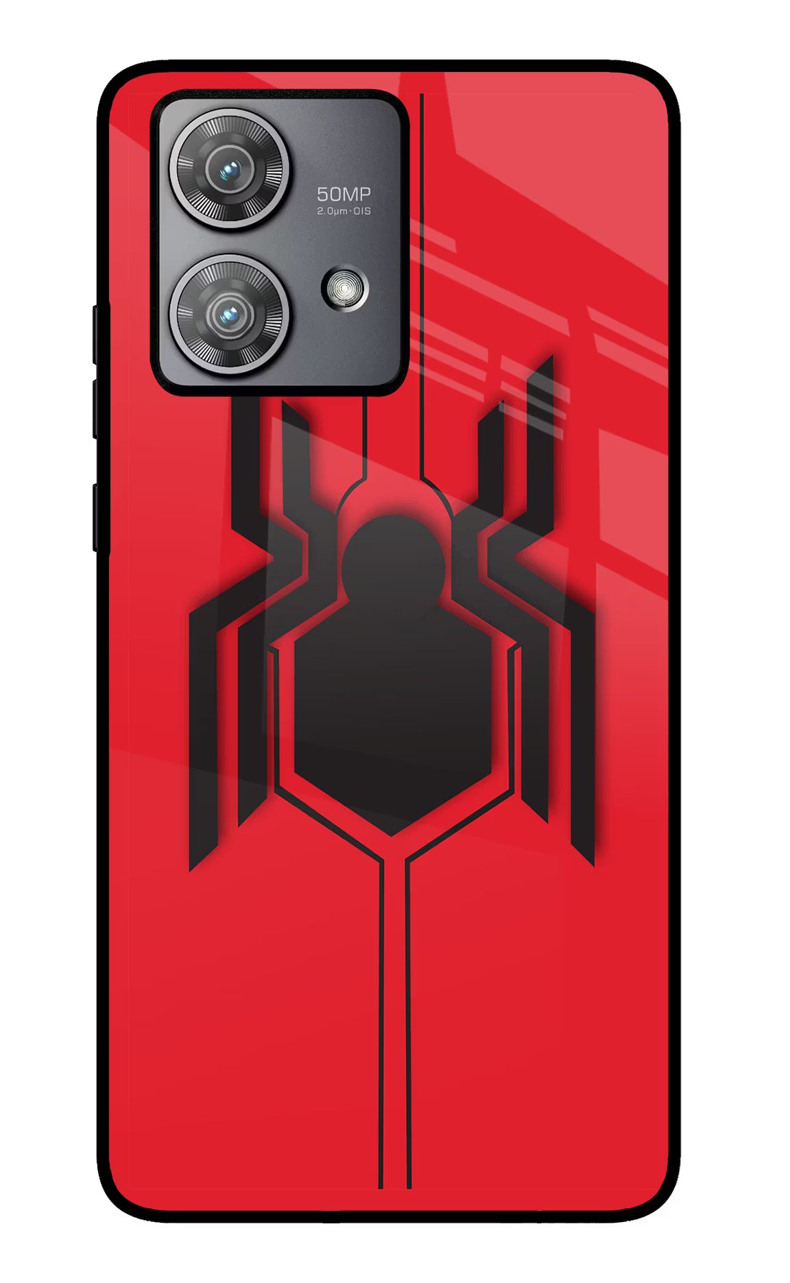 Spider Moto Edge 40 Neo Glass Case Back Cover by Casekaro
