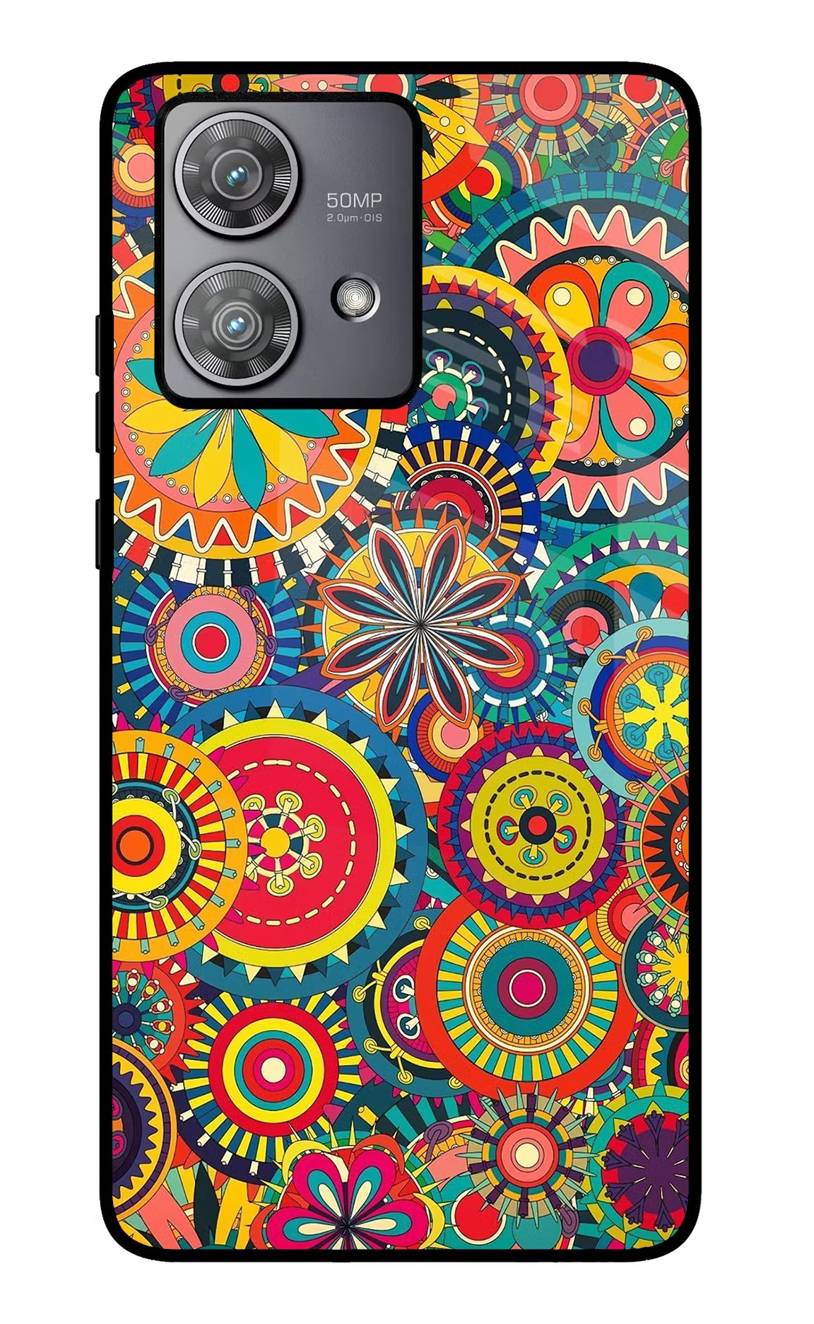Gol Gol Art Moto Edge 40 Neo Glass Case Back Cover by Casekaro