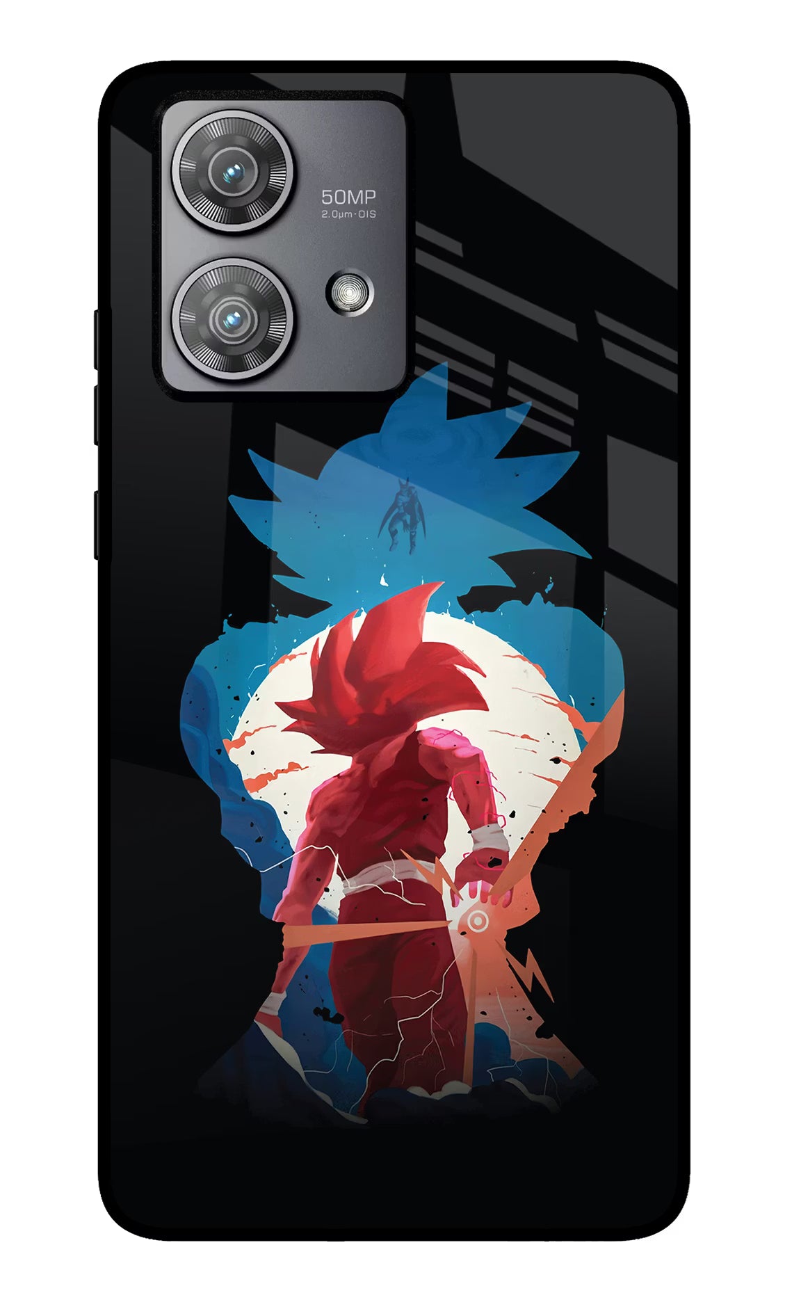 Goku Moto Edge 40 Neo Glass Case Back Cover by Casekaro