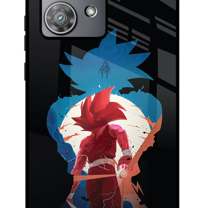Goku Moto Edge 40 Neo Glass Case Back Cover by Casekaro