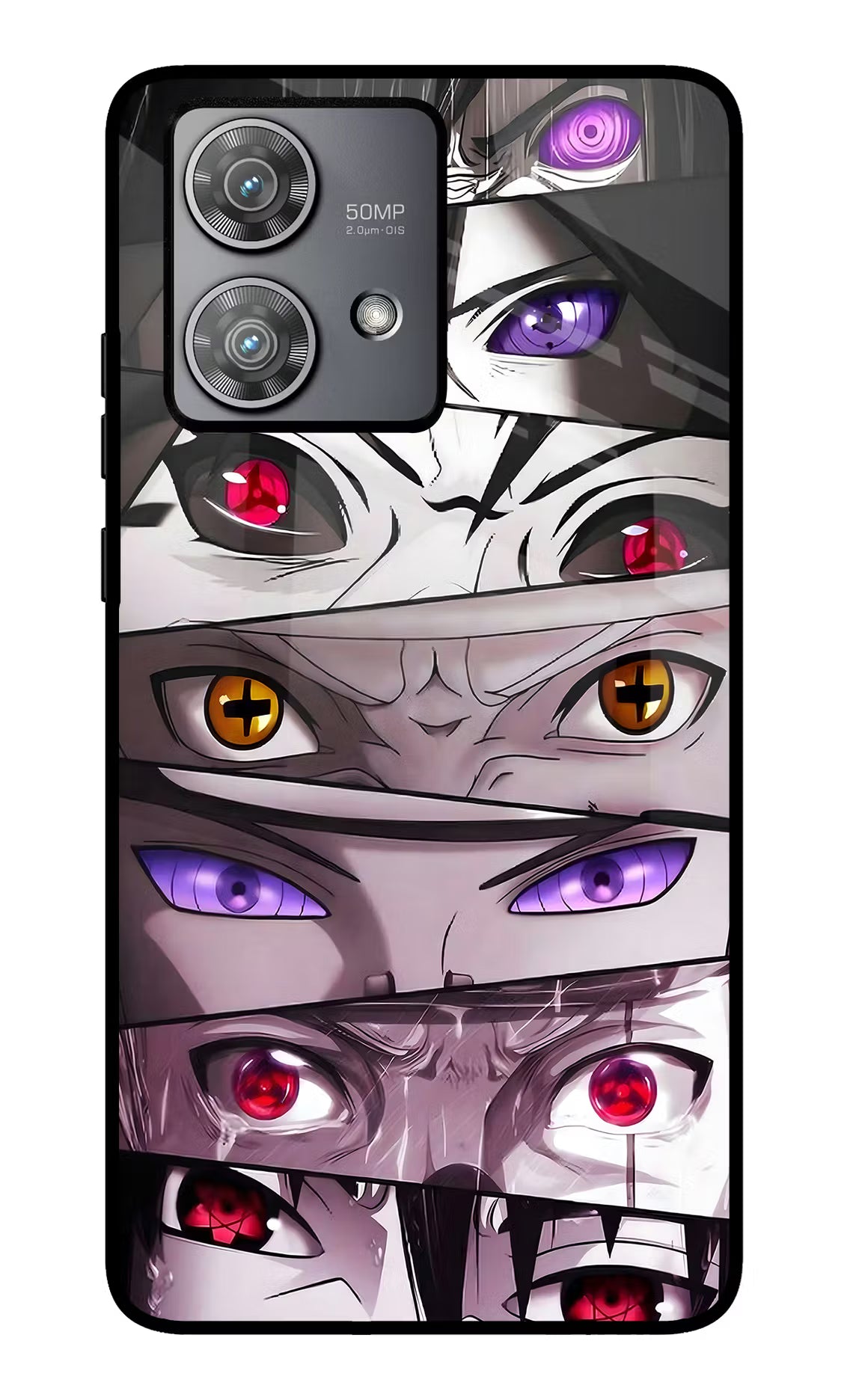 Naruto Anime Moto Edge 40 Neo Glass Case Back Cover by Casekaro