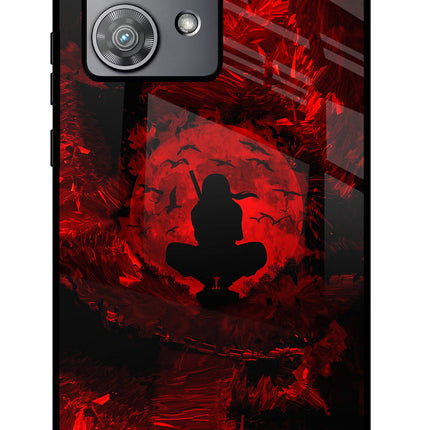 Itachi Uchiha Moto Edge 40 Neo Glass Case Back Cover by Casekaro