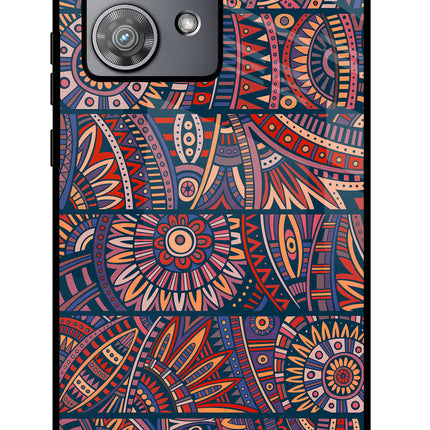 African Culture Design Moto Edge 40 Neo Glass Case Back Cover by Casekaro
