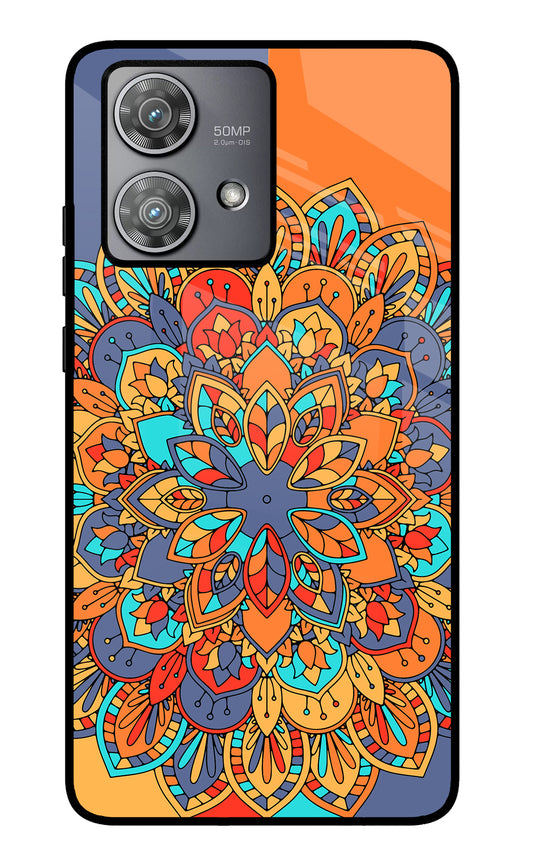 Color Mandala Moto Edge 40 Neo Glass Case