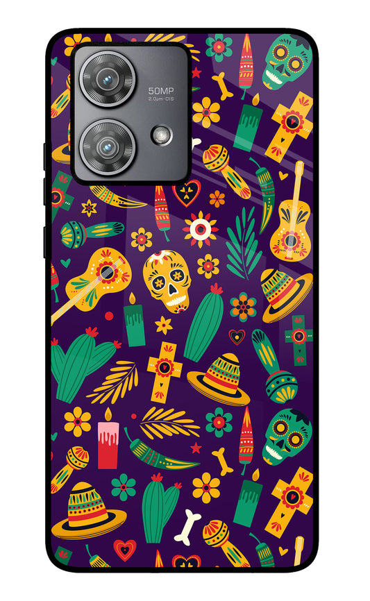 Mexican Artwork Moto Edge 40 Neo Glass Case