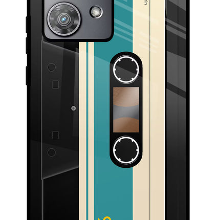 Cassette Moto Edge 40 Neo Glass Case Back Cover by Casekaro
