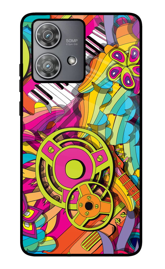 Music Doodle Moto Edge 40 Neo Glass Case