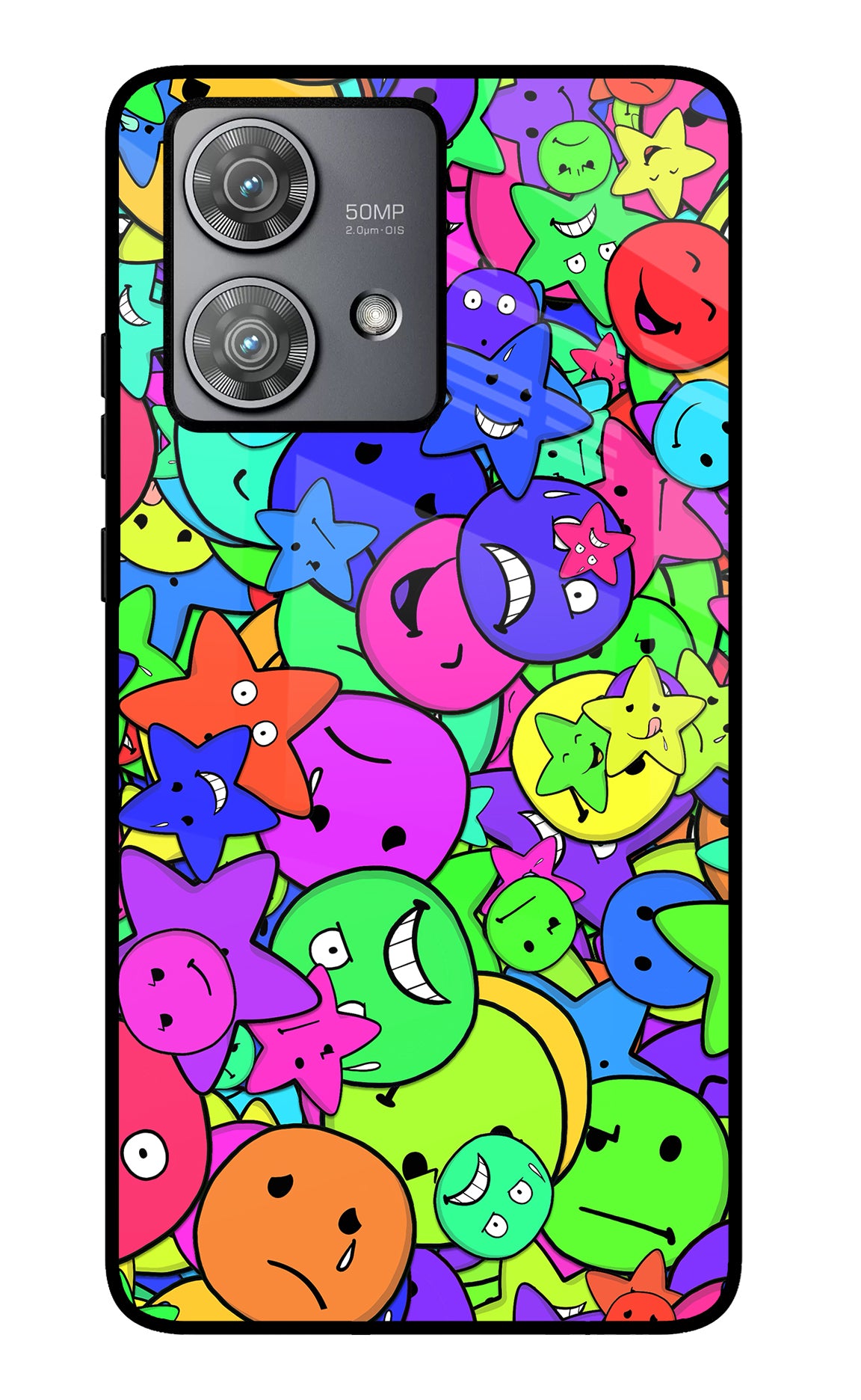 Fun Doodle Moto Edge 40 Neo Glass Case