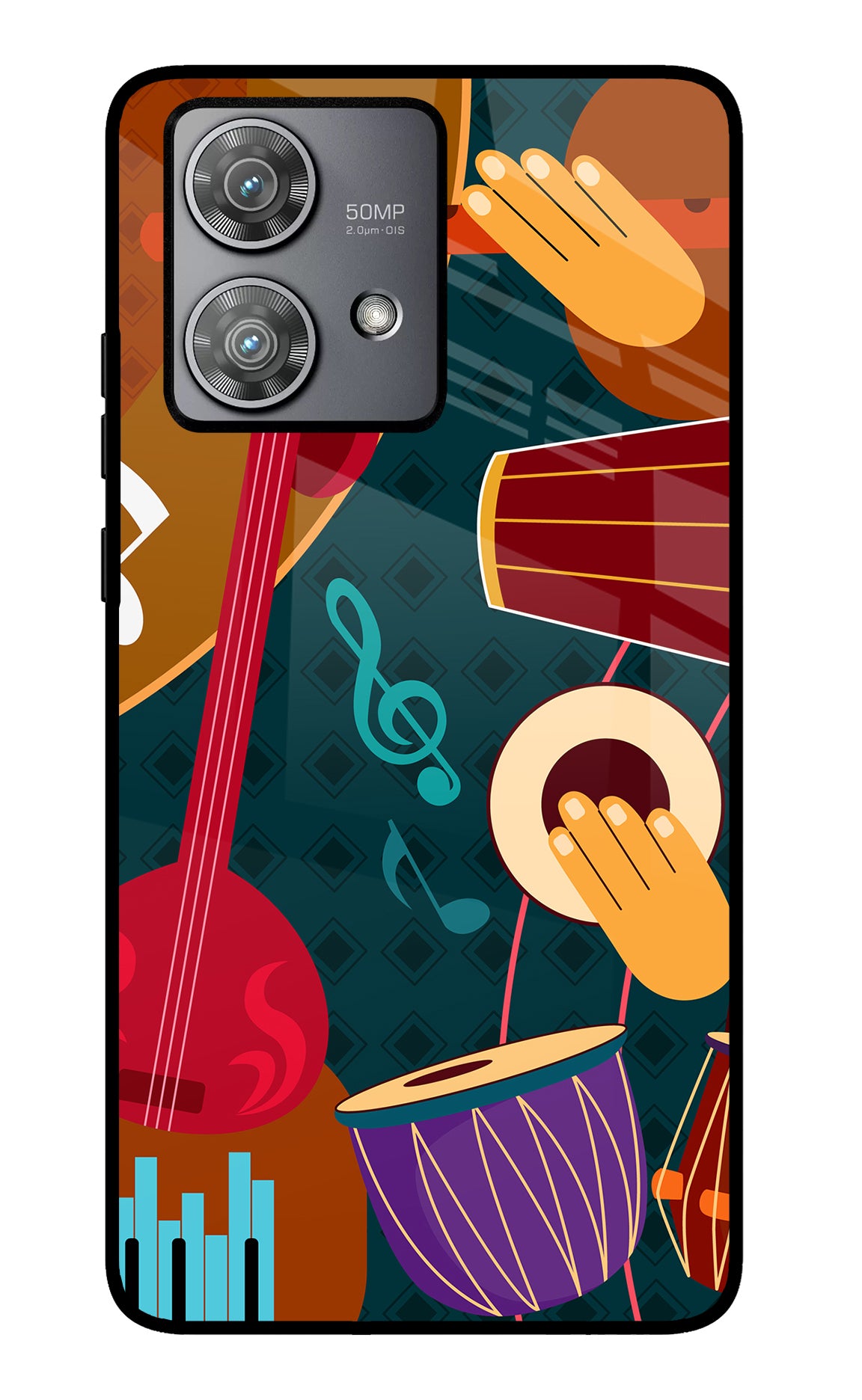 Music Instrument Moto Edge 40 Neo Glass Case