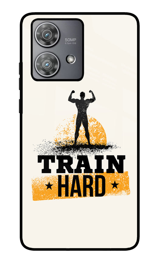 Train Hard Moto Edge 40 Neo Glass Case