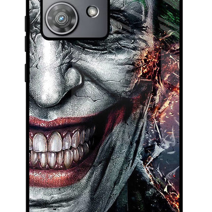 Joker Cam Moto Edge 40 Neo Glass Case Back Cover by Casekaro
