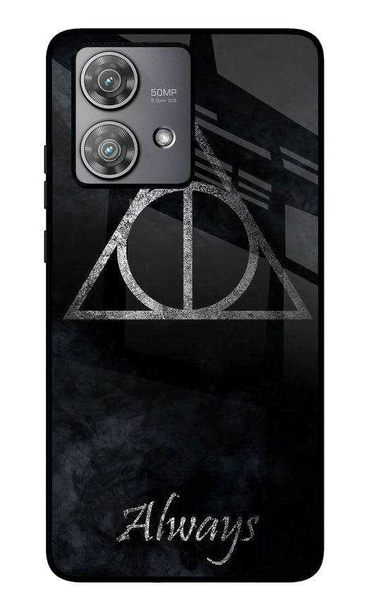 Deathly Hallows Moto Edge 40 Neo Glass Case