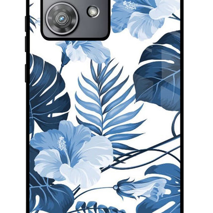 Fabric Art Moto Edge 40 Neo Glass Case Back Cover by Casekaro