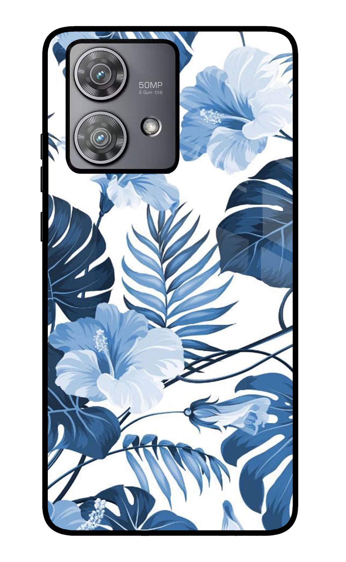 Fabric Art Moto Edge 40 Neo Glass Case Back Cover by Casekaro