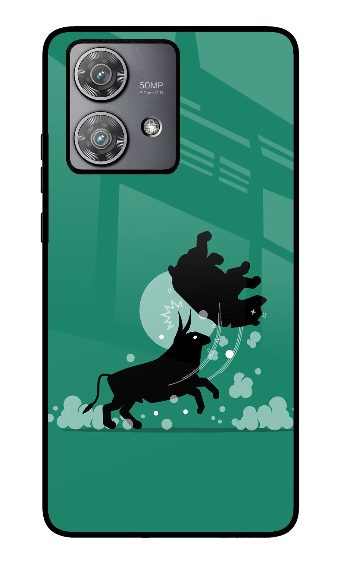 Bull Conqueror Moto Edge 40 Neo Glass Case