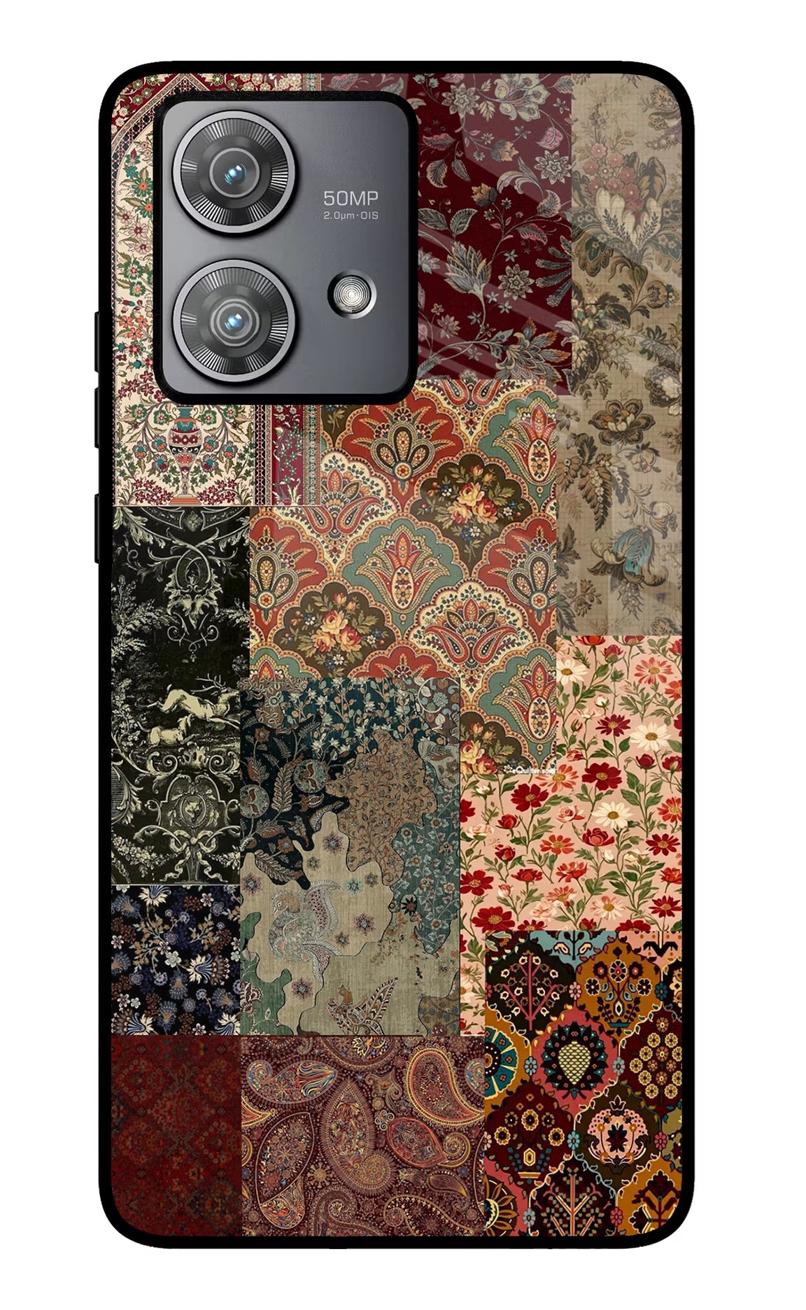 Desi Print Moto Edge 40 Neo Glass Case Back Cover by Casekaro