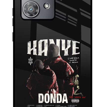 Donda Kanye West Moto Edge 40 Neo Glass Case Back Cover by Casekaro
