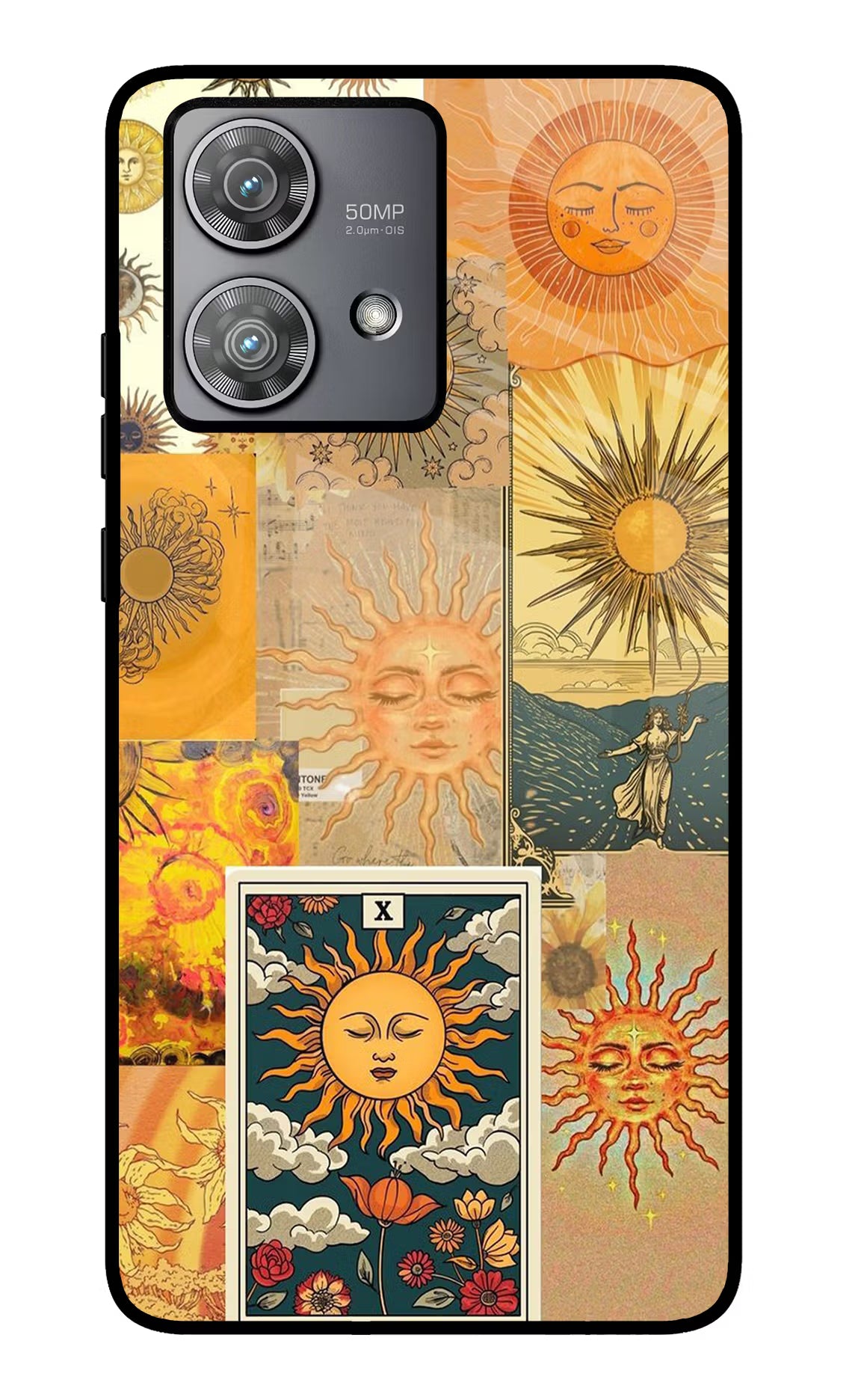 Sun Moto Edge 40 Neo Glass Case Back Cover by Casekaro