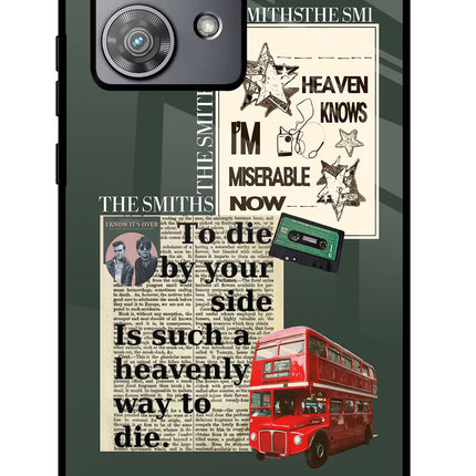 The Smiths Moto Edge 40 Neo Glass Case Back Cover by Casekaro