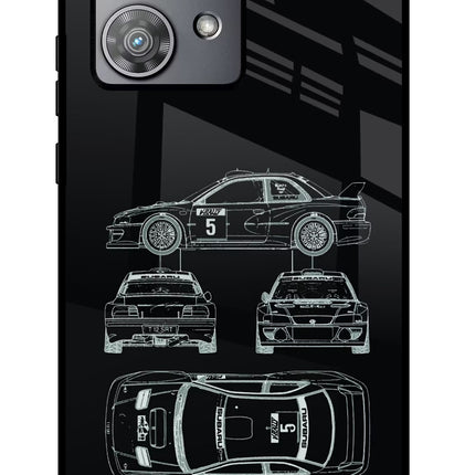 WRC'99 Moto Edge 40 Neo Glass Case Back Cover by Casekaro