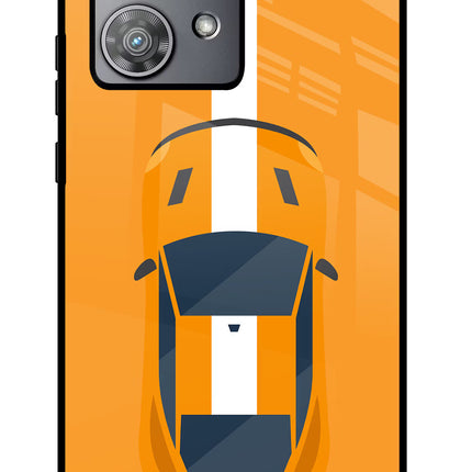 Highway Pursuit Moto Edge 40 Neo Glass Case Back Cover by Casekaro