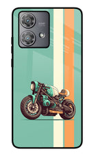 Striped Moto Drift Moto Edge 40 Neo Glass Case