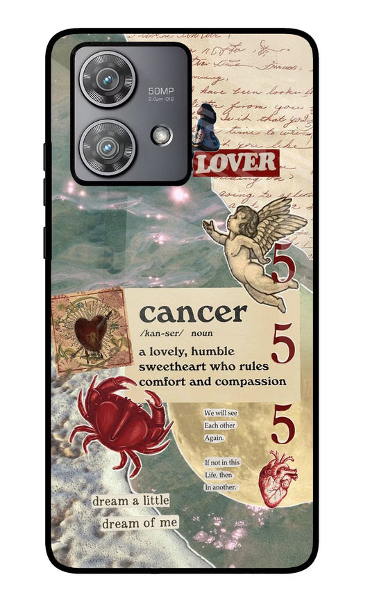 Cancer Zodiac Moto Edge 40 Neo Glass Case