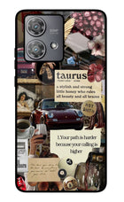 Taurus Zodiac Moto Edge 40 Neo Glass Case