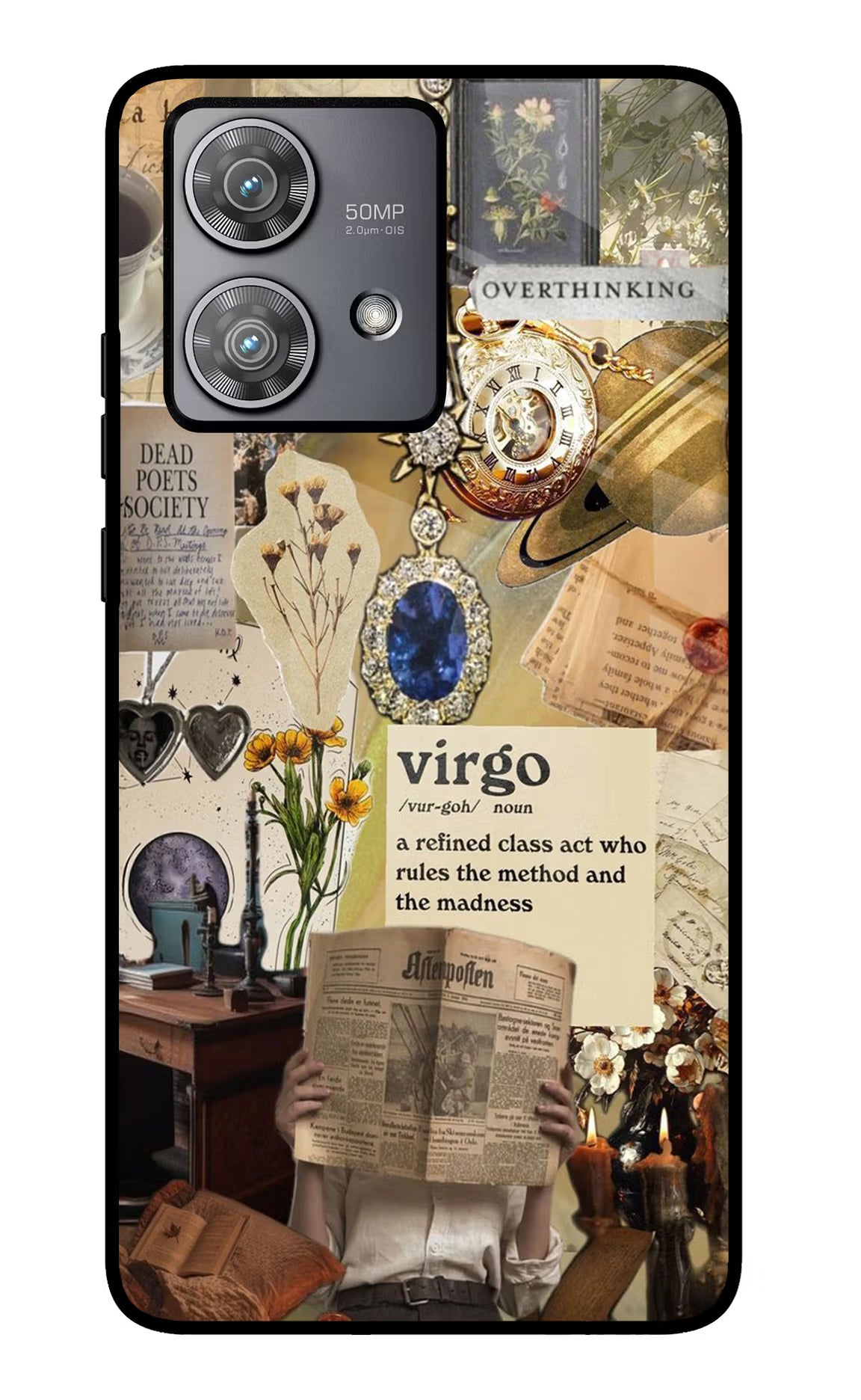Virgo Zodiac Moto Edge 40 Neo Glass Case