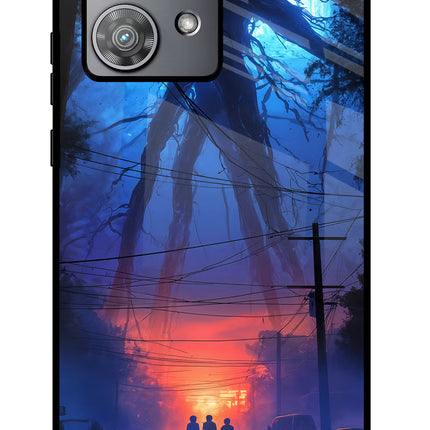 Ordinary Things Shadow Moto Edge 40 Neo Glass Case Back Cover by Casekaro