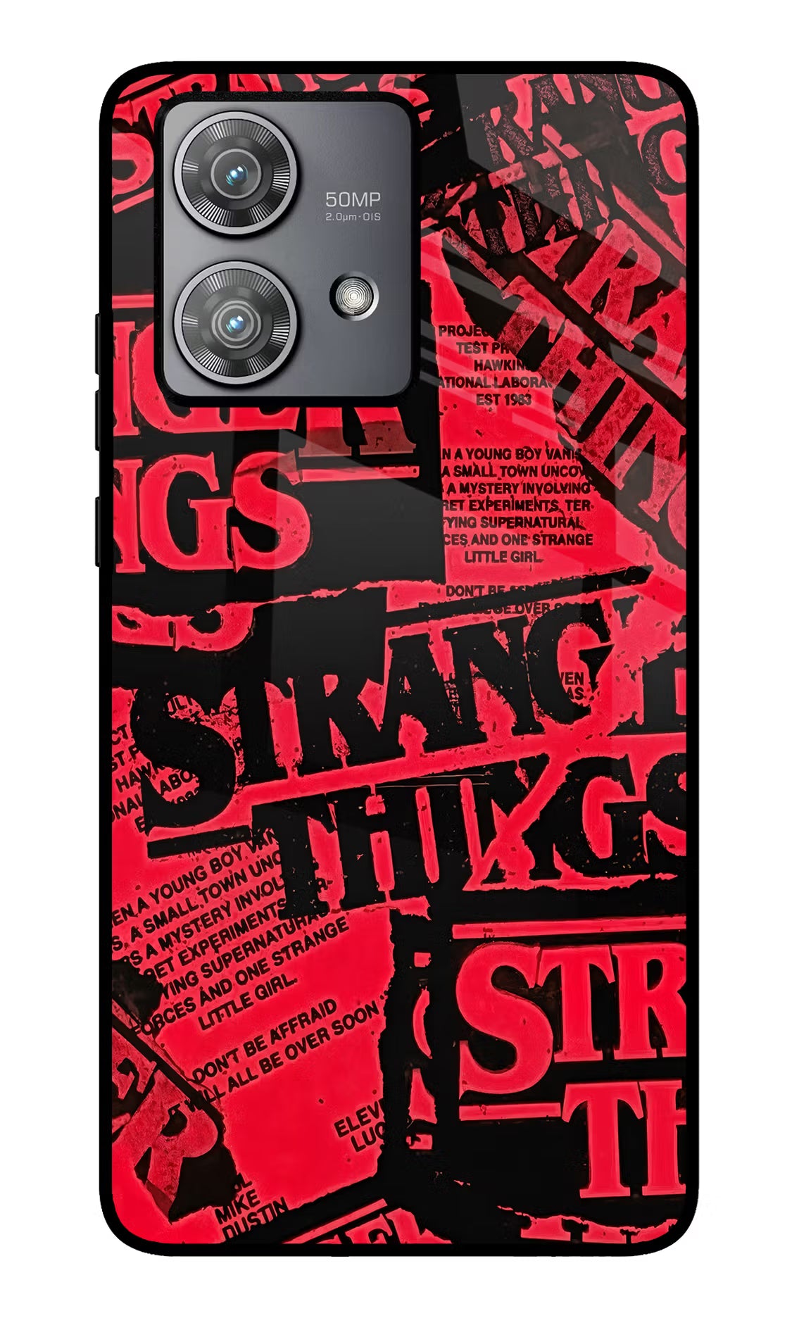 Ordinary Things Moto Edge 40 Neo Glass Case Back Cover by Casekaro